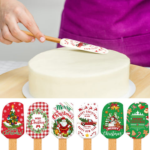 Patelai set navideño de espátulas en silicona para cocina festiva