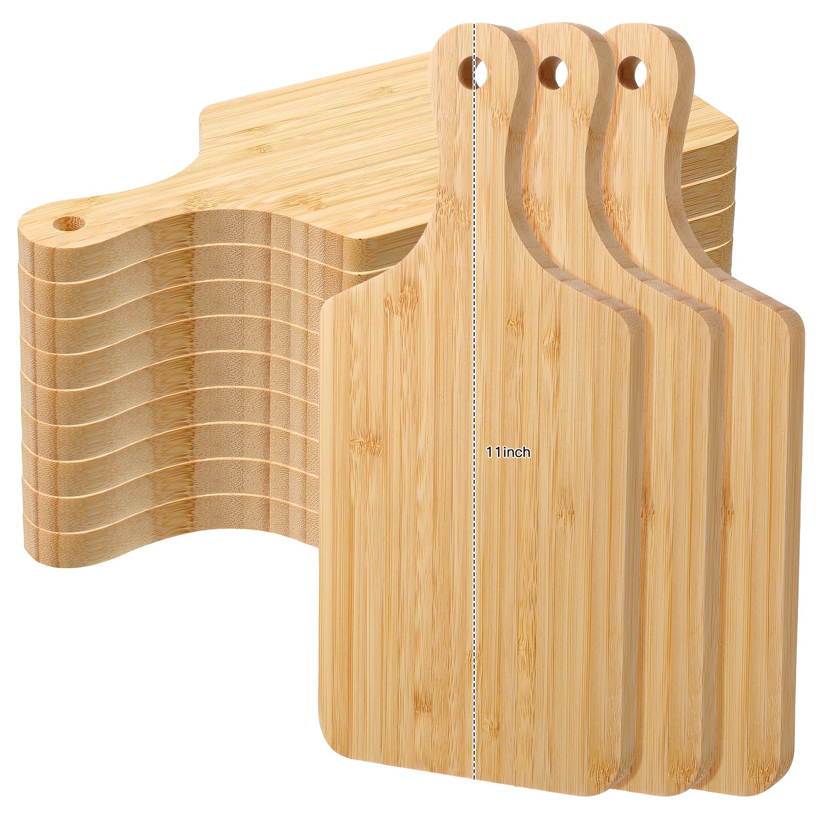 Patelai tabla de corte de bambú con asa para pan y quesos