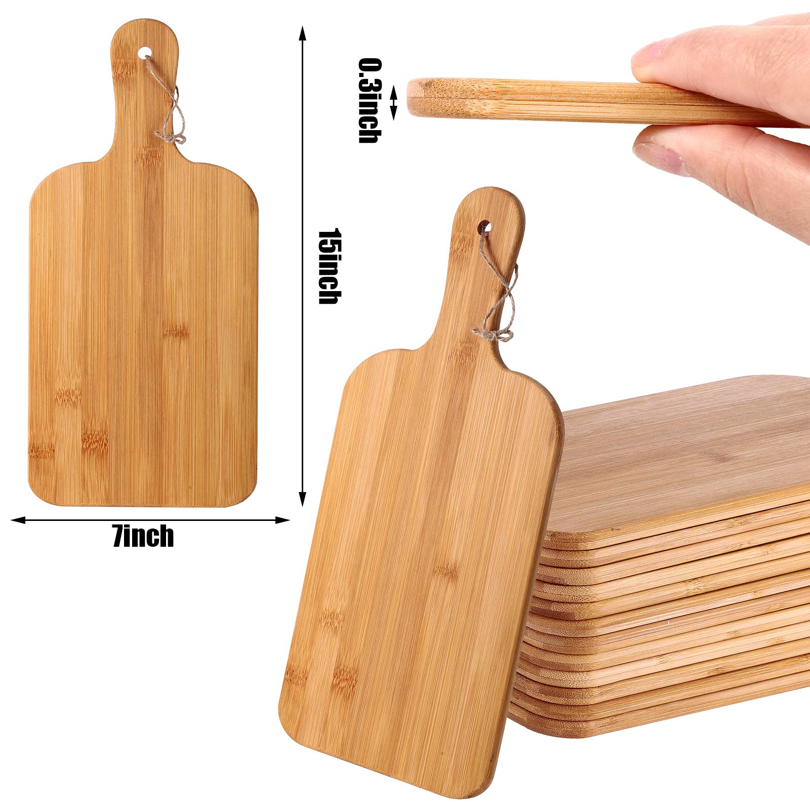 Tablas Patelai con bambú y grabado láser para decoración creativa
