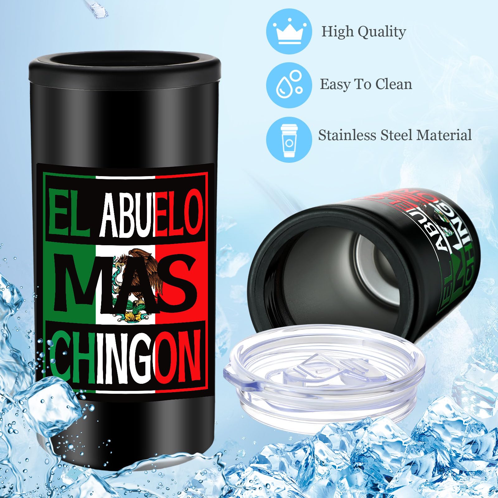 Patelai Tapa transparente: vaso aislado con tapa resistente para viajar.