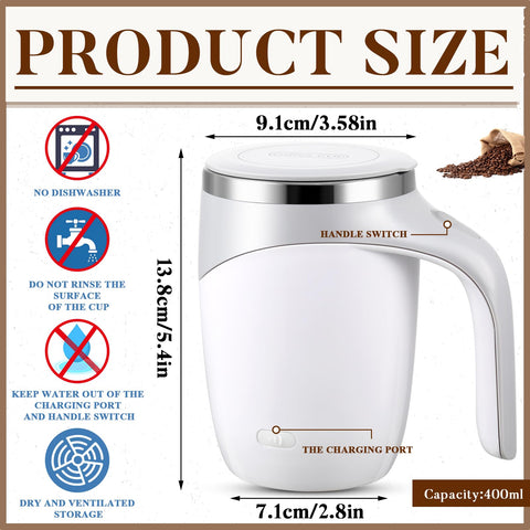 Patelai taza mezcladora con cable de carga USB para unidad portátil.