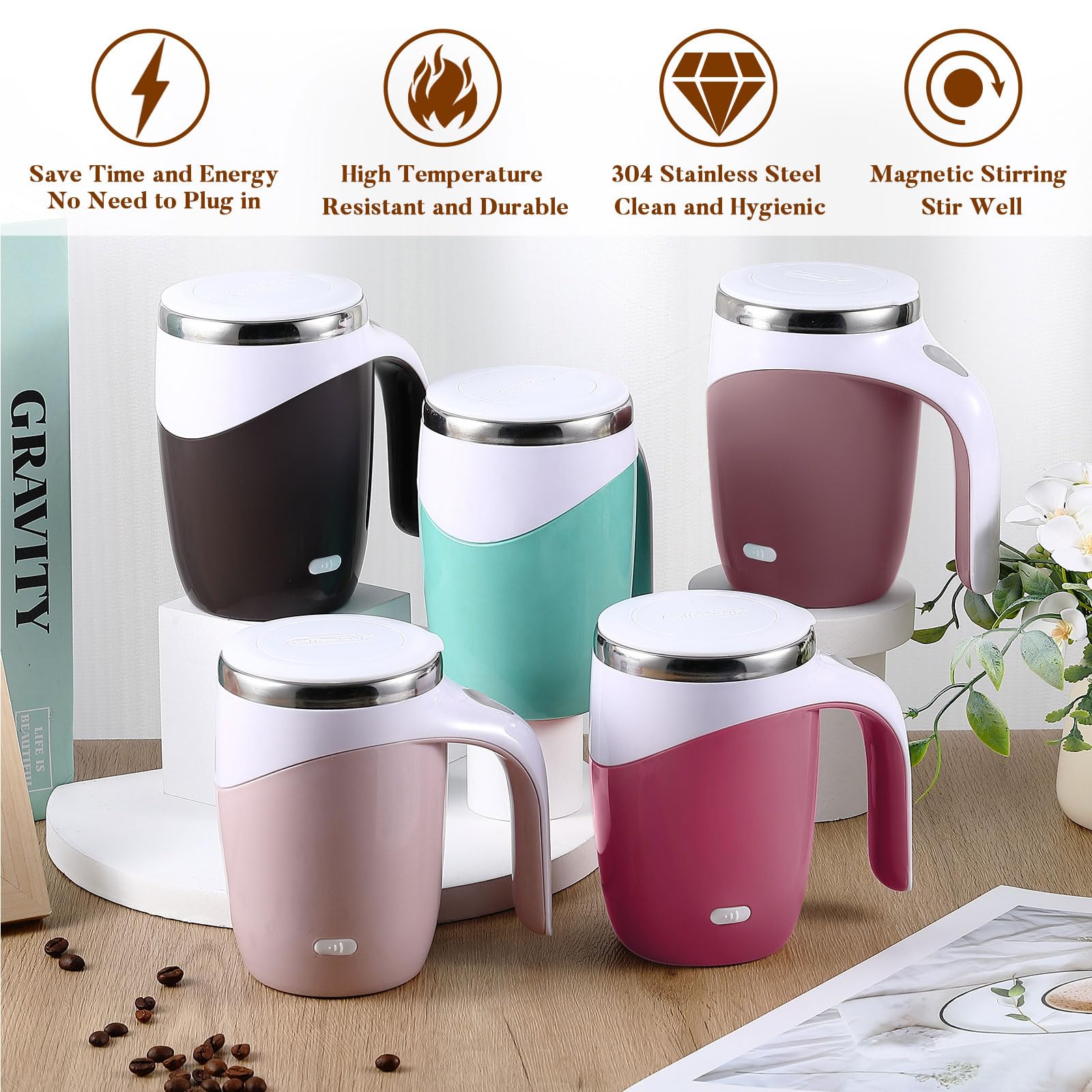 Patelai taza mezcladora automática, cápsula mezcladora removible.