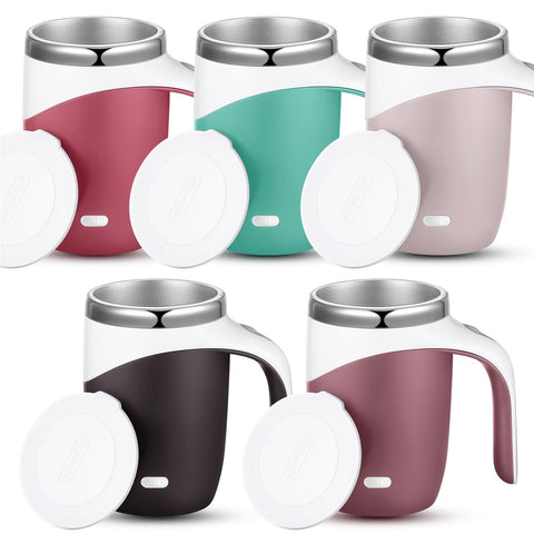 Patelai taza mezcladora automática, pack de 5, ideal para regalos prácticos.