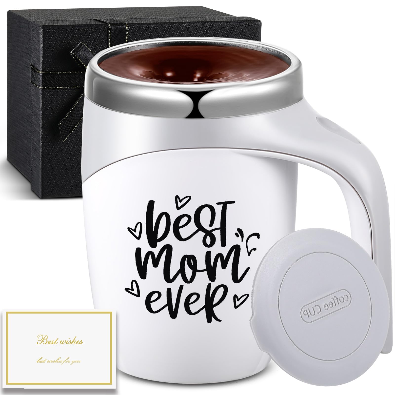 Taza mezcladora Patelai de 400 ml para café caliente y mezclas rápidas.