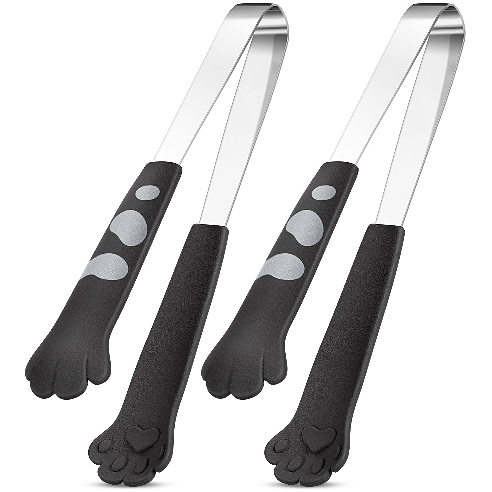Patelai tenazas zarpas gato 7 pulgadas, ideales para recoger alimentos sin rayar sartenes antiadherentes.