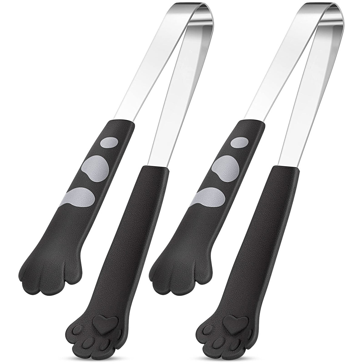 Patelai tenazas zarpas gato 7 pulgadas, ideales para recoger alimentos sin rayar sartenes antiadherentes.