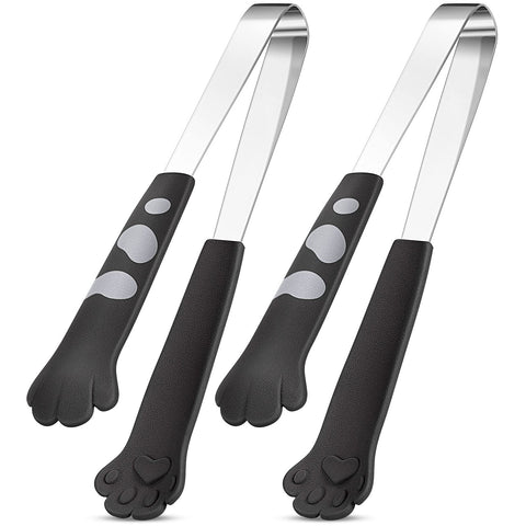 Patelai tenazas zarpas gato 7 pulgadas, ideales para recoger alimentos sin rayar sartenes antiadherentes.