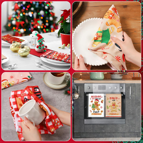 Patelai toallas navideñas para cocina, uso diario y decoración cálida