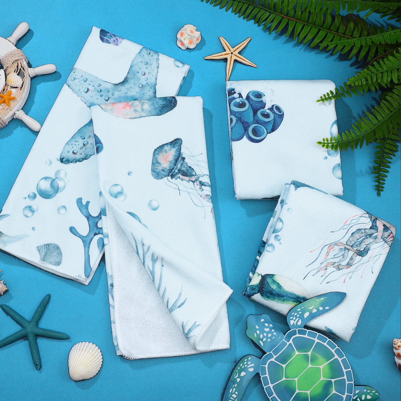 Toalla Patelai con estrella de mar: suave y decorativa