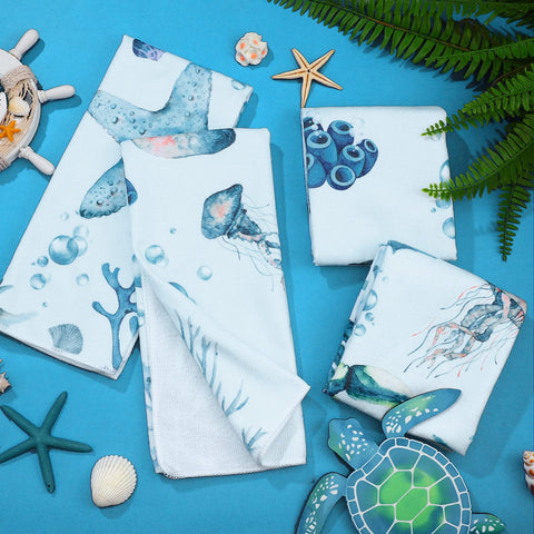 Toalla Patelai con estrella de mar: suave y decorativa