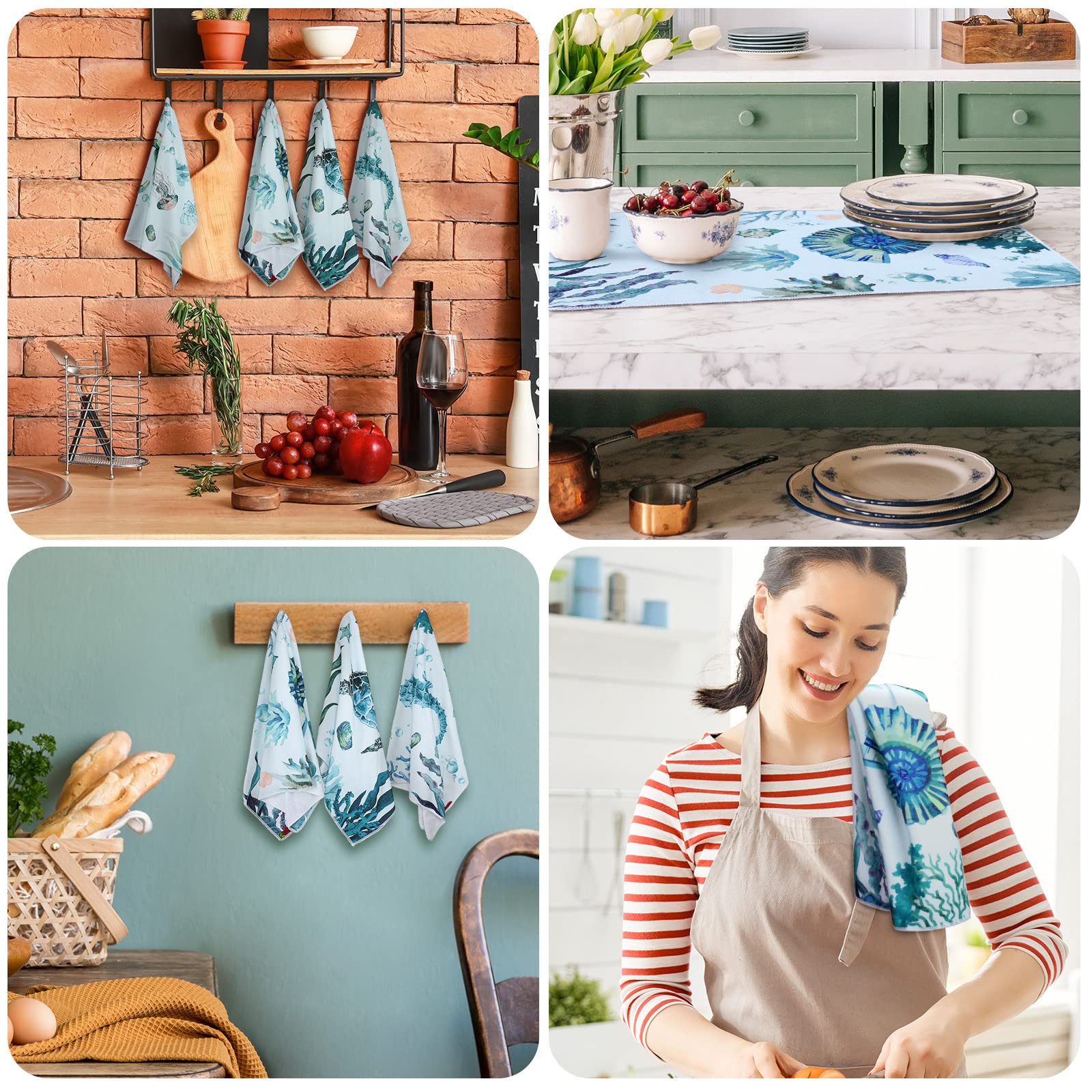 Toalla Patelai con ola: color y utilidad en la cocina