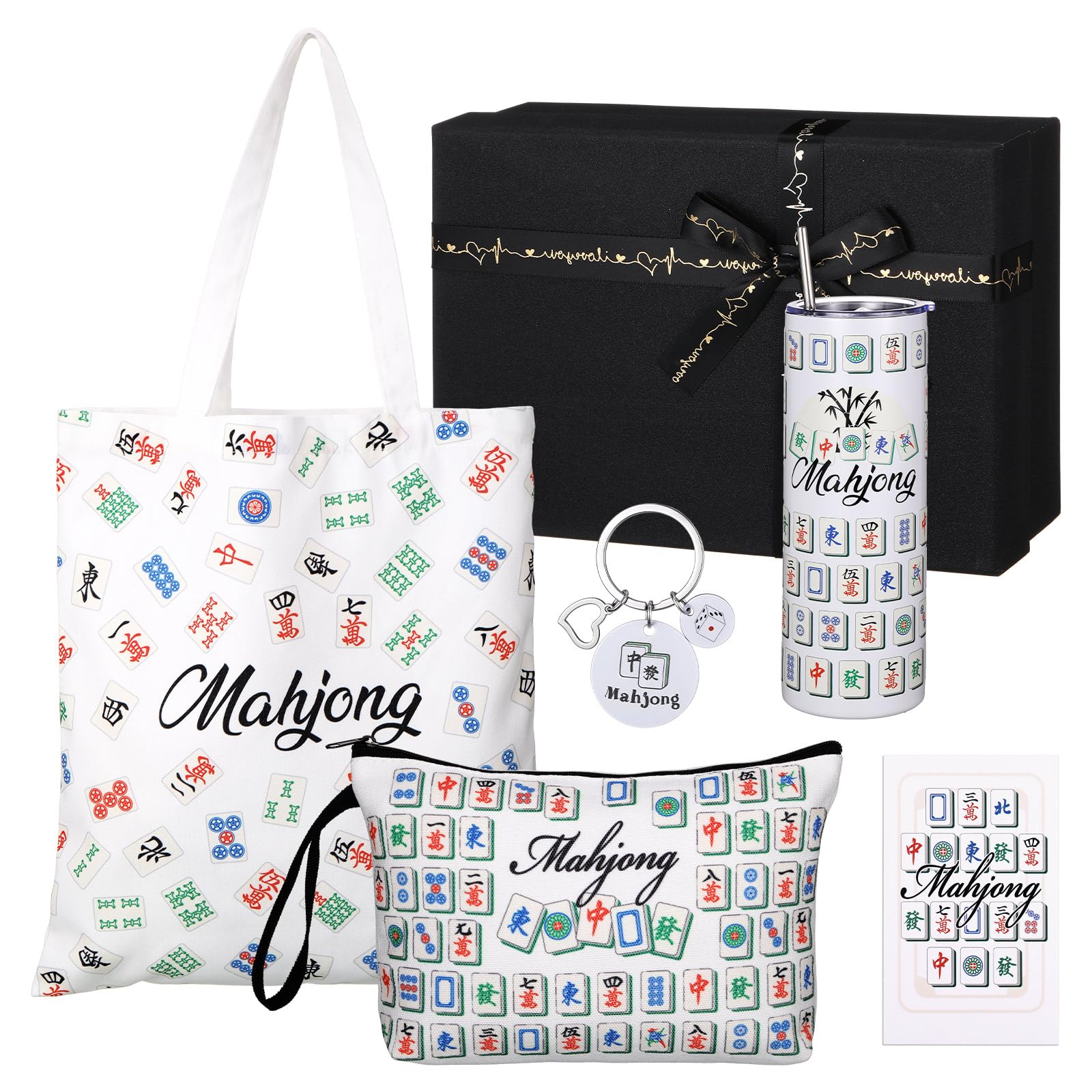 Patelai vaso térmico 20 onzas con motivos mahjong, ideal para llevar bebidas diariamente