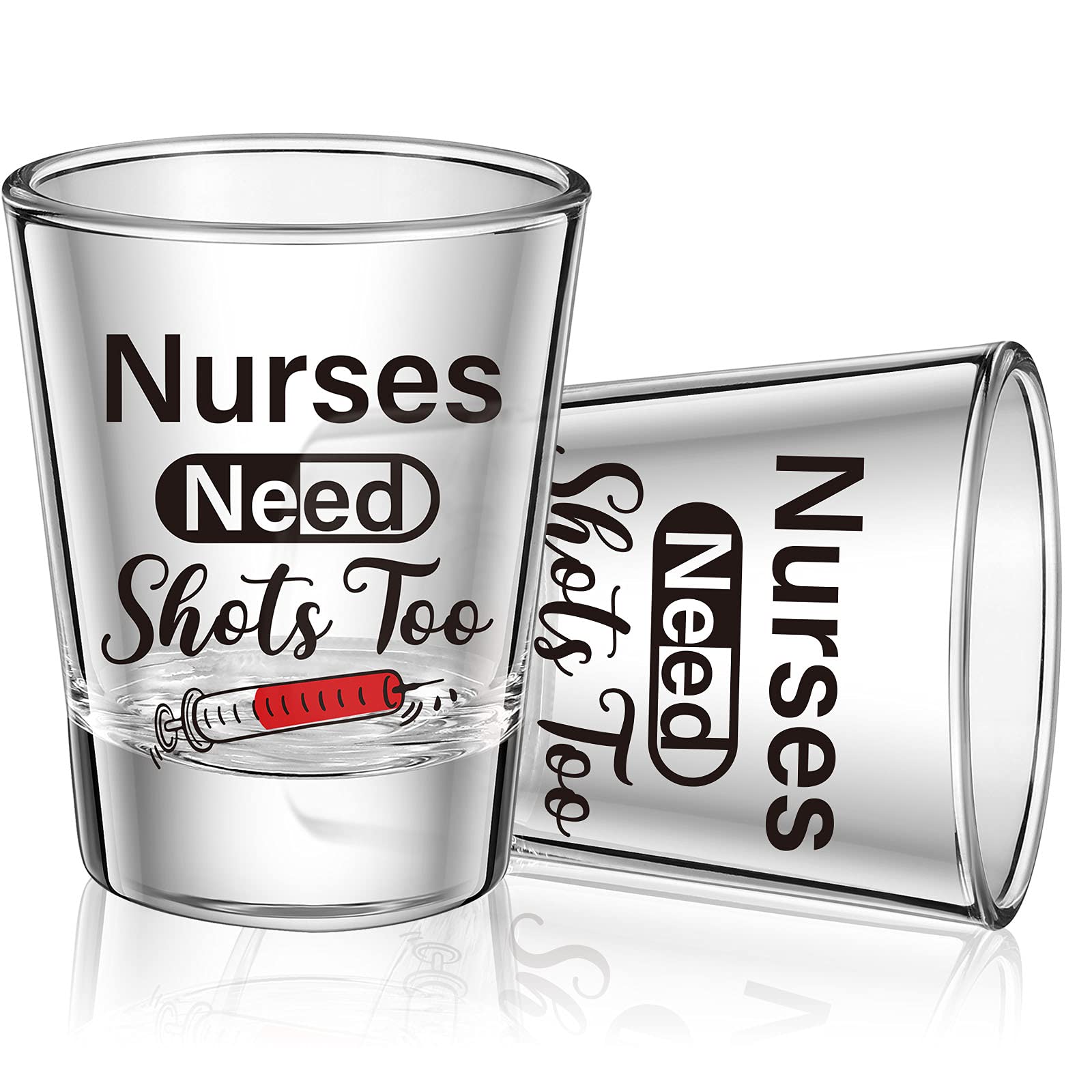 Patelai vaso vidrio 2oz con frase divertida para enfermería, regalo ideal para graduación