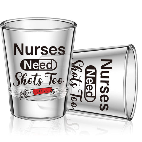 Patelai vaso vidrio 2oz con frase divertida para enfermería, regalo ideal para graduación