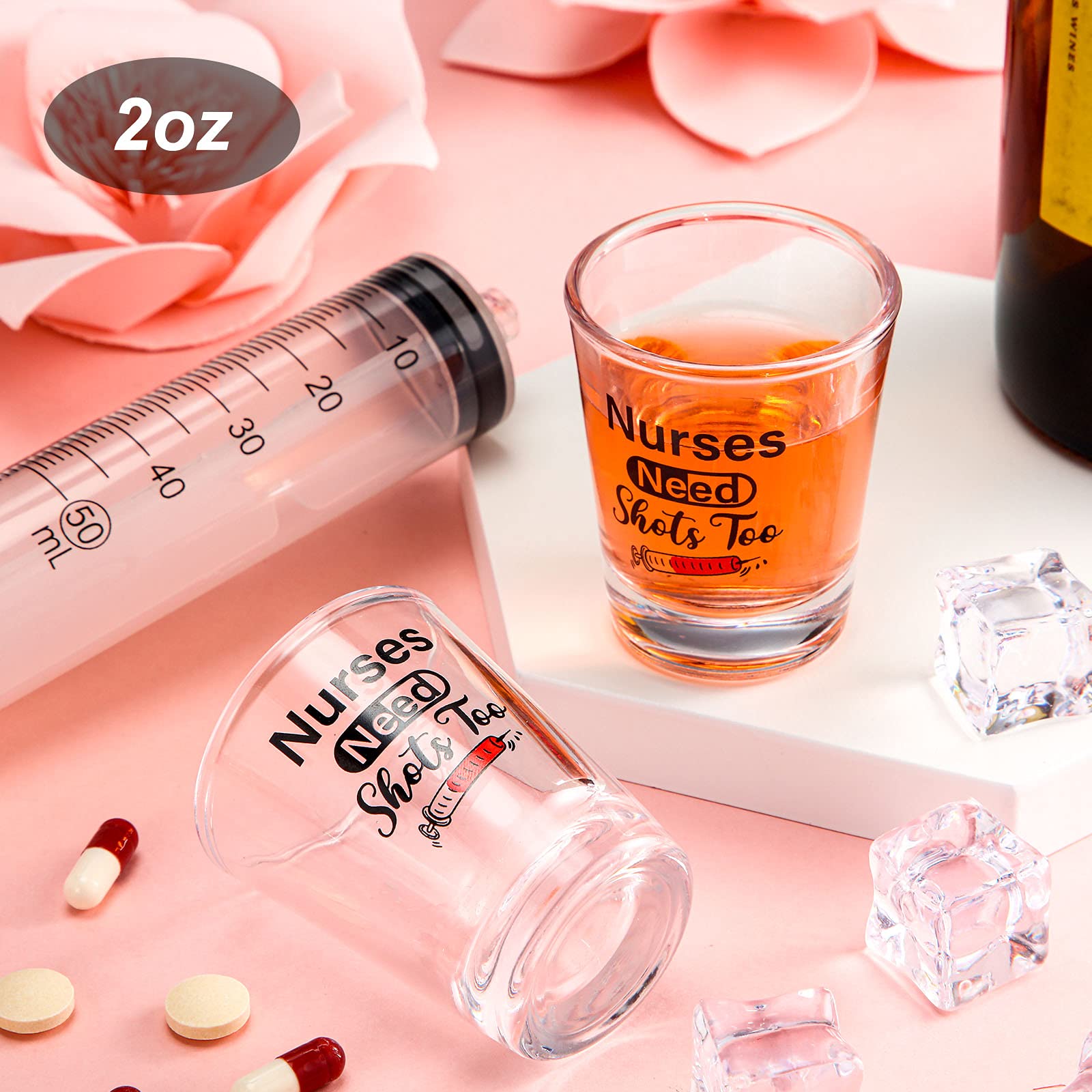 Patelai vaso 2oz para enfermero, regalo divertido para compañeros