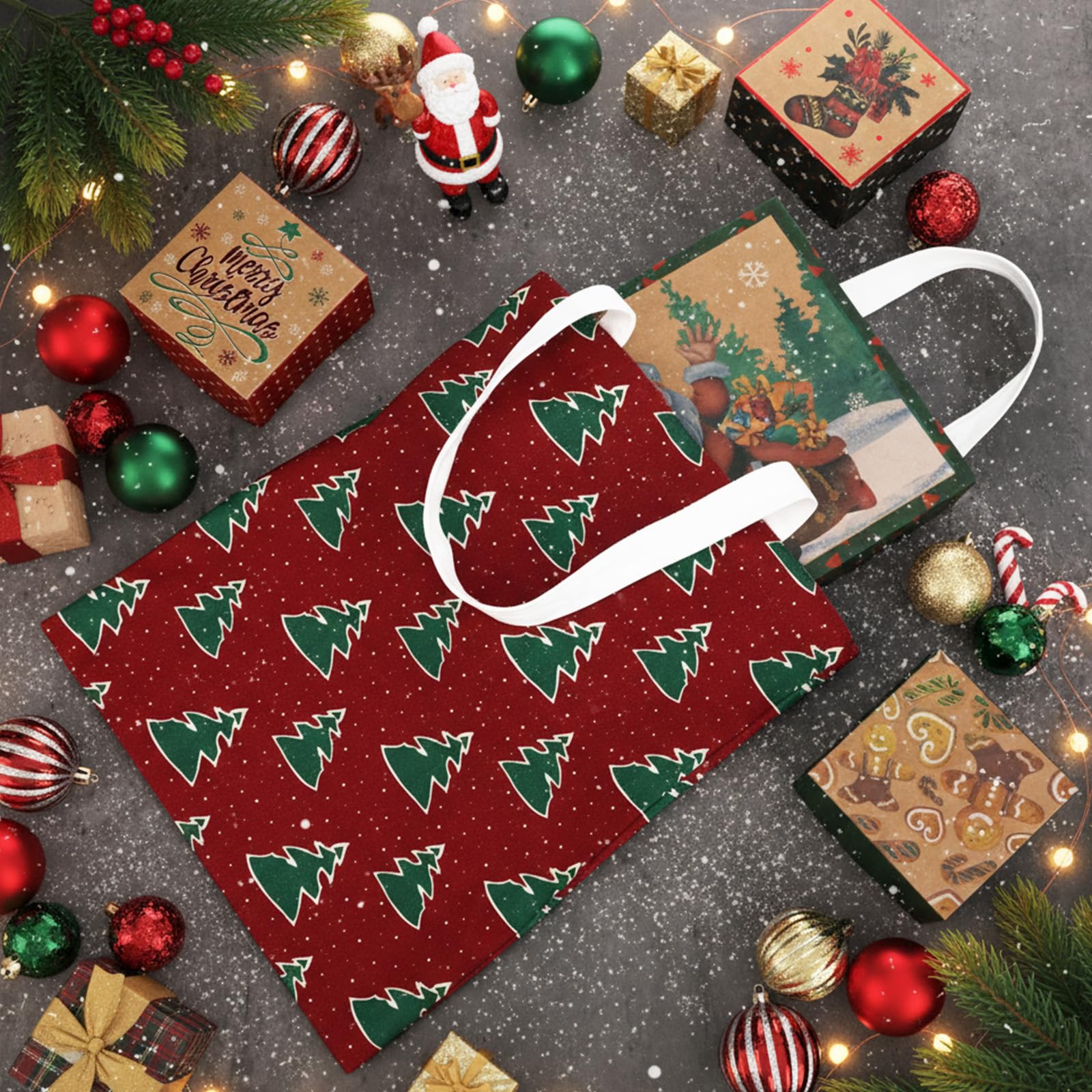 Paterr bolsas de lona Navidad: ideal como regalo para fiestas.