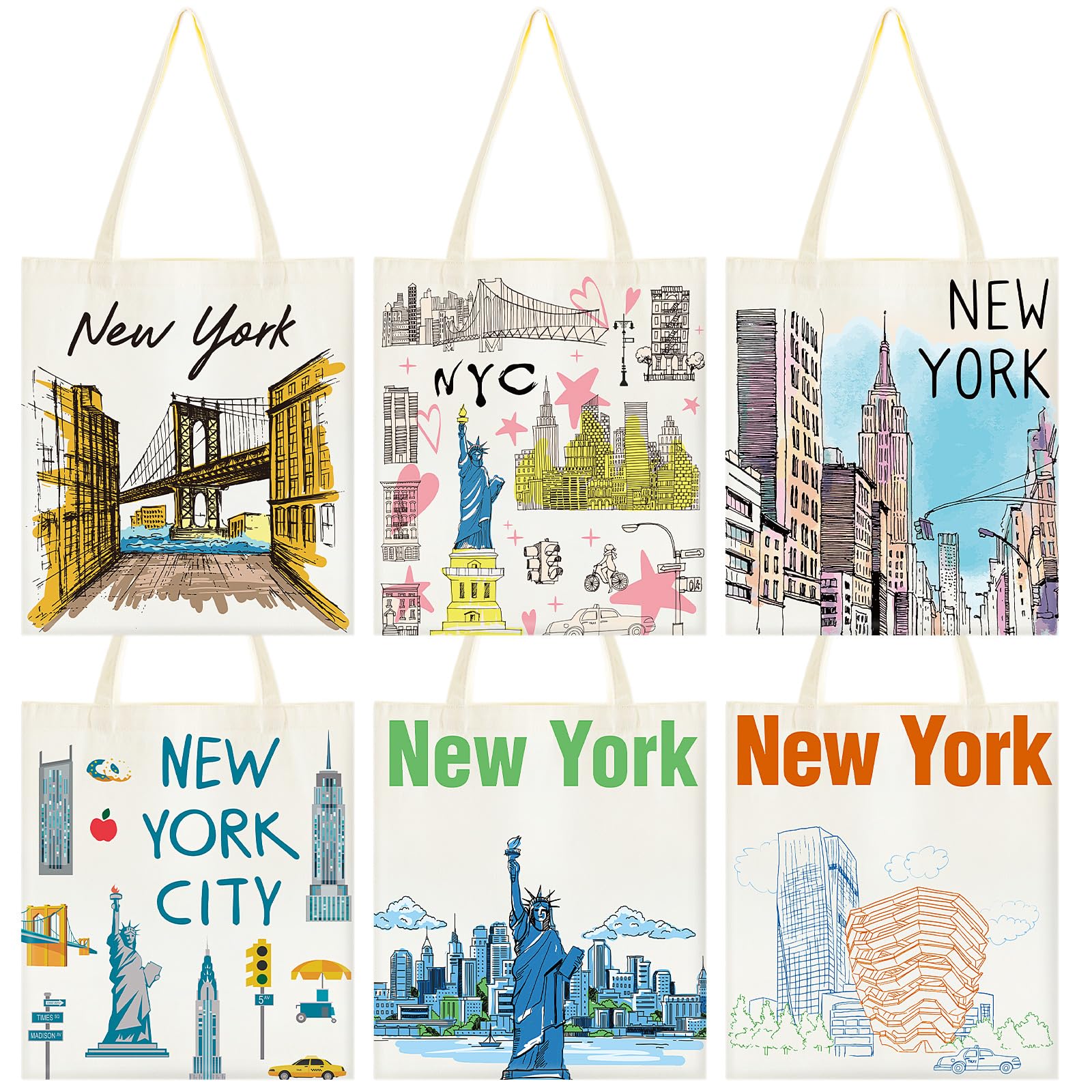 Paterr bolsa Nueva York colección arte urbano, ideal para uso diario.