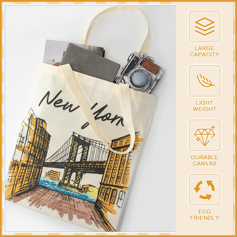 Paterr tote Nueva York, diseño urbano único para viajes y compras.