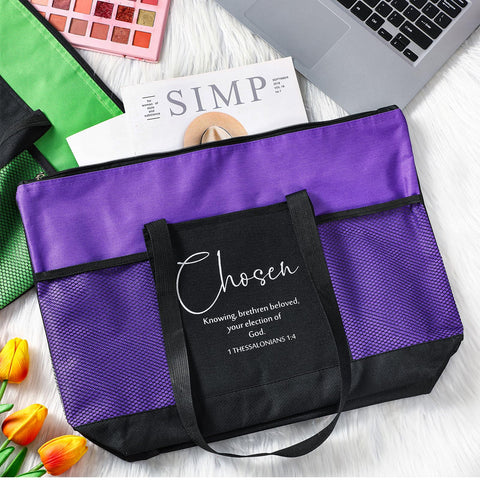 Paterr bolsa tote colorida, diseño versátil para regalo o uso diario.