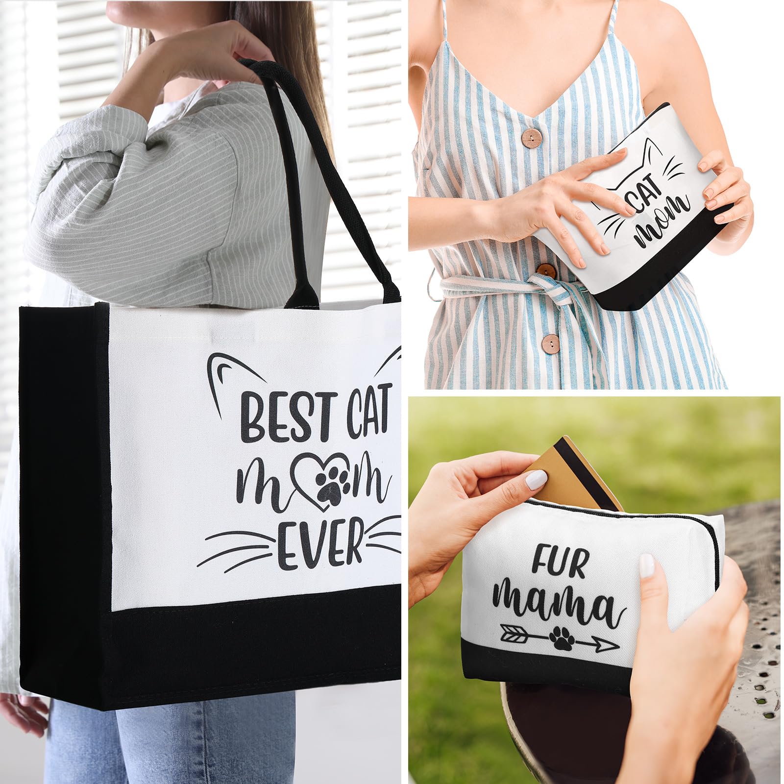 Paterr conjunto de regalos gato, regalo perfecto para amantes de felinos