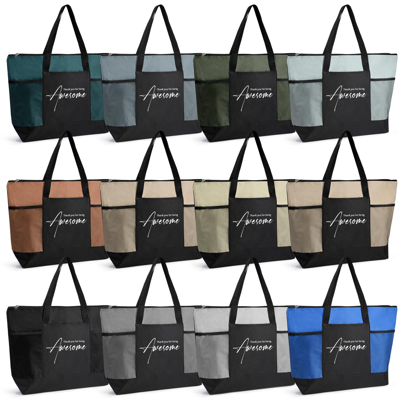 Paterr tote bolsa de agradecimiento para empleados con cremallera, ideal para reconocimiento