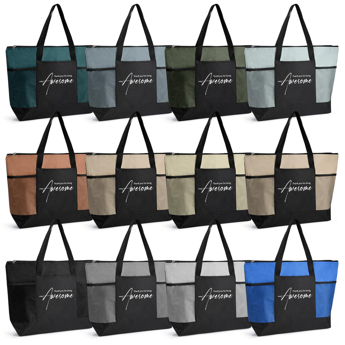 Paterr tote bolsa de agradecimiento para empleados con cremallera, ideal para reconocimiento