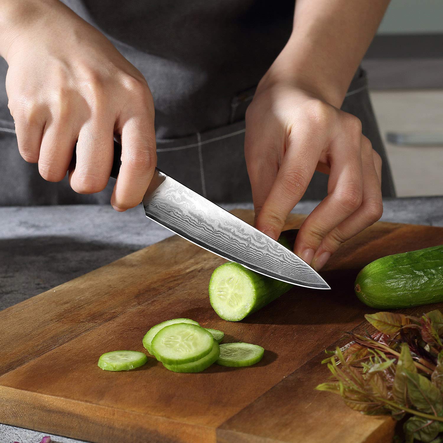 Corte homogéneo de verduras y frutas con PAUDIN