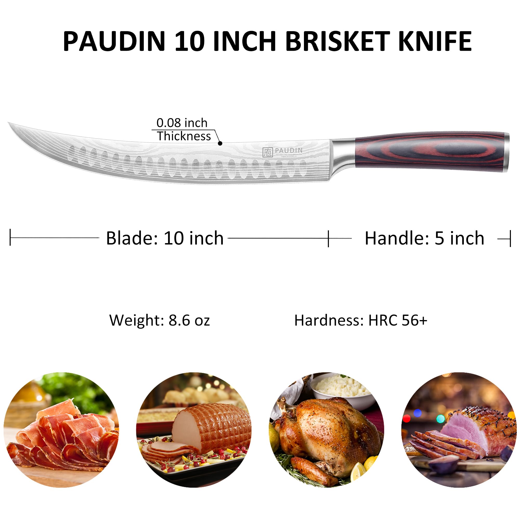 PAUDIN cuchillo afilado de precisión para cortes limpios.
