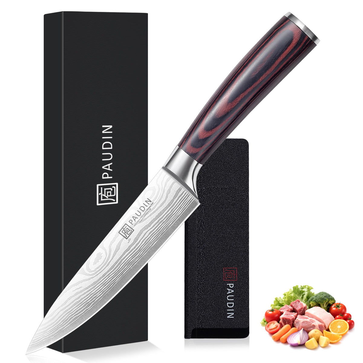 PAUDIN cuchillo chef de 6 pulgadas afilado para cortes precisos en la cocina