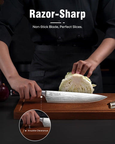PAUDIN cuchillo chef multiusos para picar y rebanar