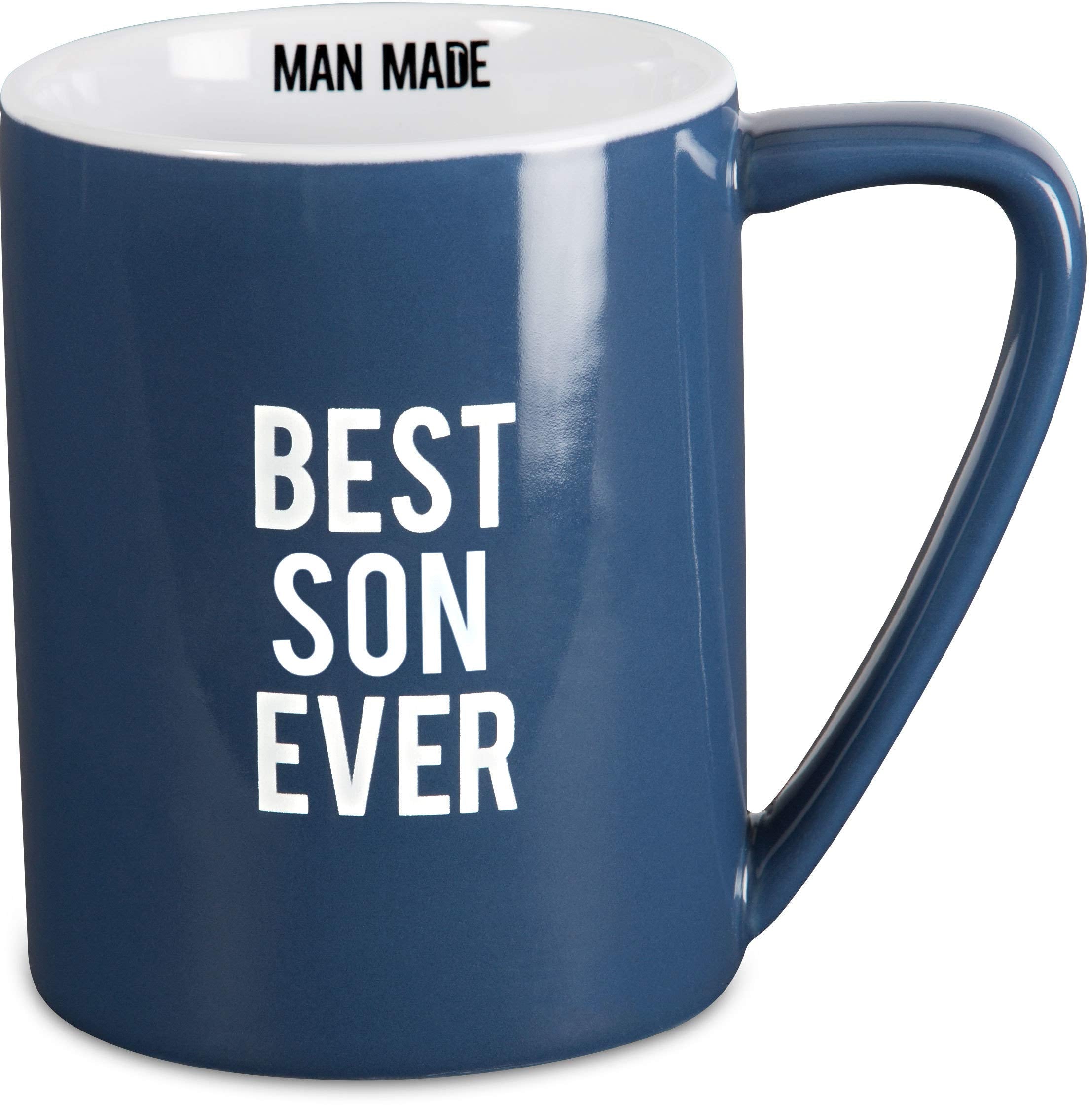Taza Pavilion Mejor Hijo de Siempre en azul, 18 oz, ideal para café diario.