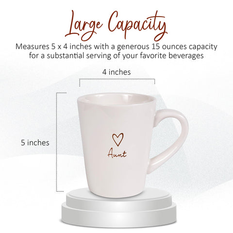 Diseño propio de Pavilion Gift Company en taza para tía