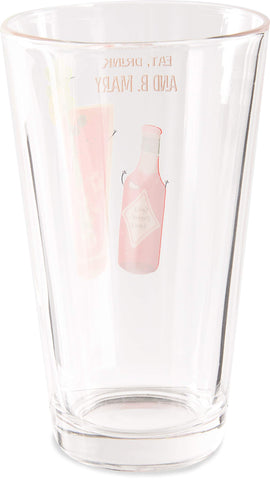 Iconos de salsa y vaso decoran el diseño del vaso.