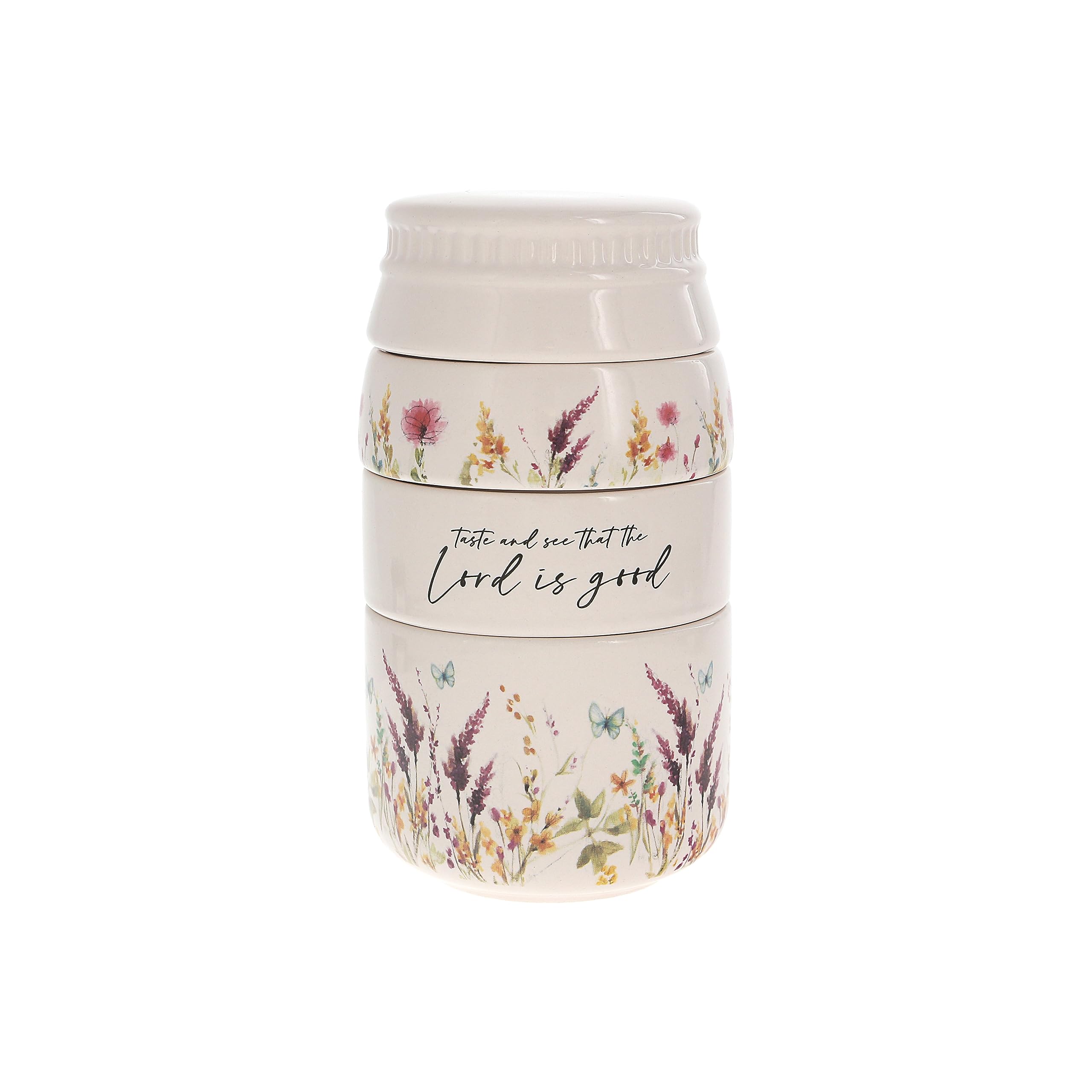 Pavilion Gift Company The Lord - taza medidora apilable 1/4 para hornear y medir.