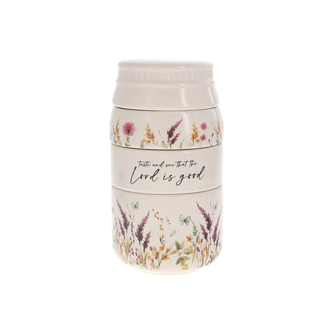 Pavilion Gift Company The Lord - taza medidora apilable 1/4 para hornear y medir.