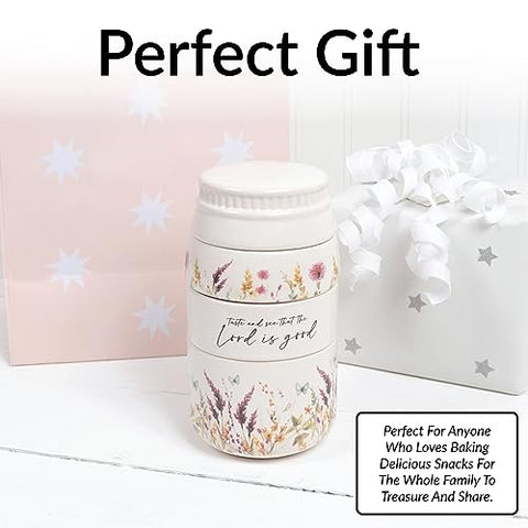 Pavilion Gift Company The Lord - taza medidora apilable 1/3 con motivos florales.
