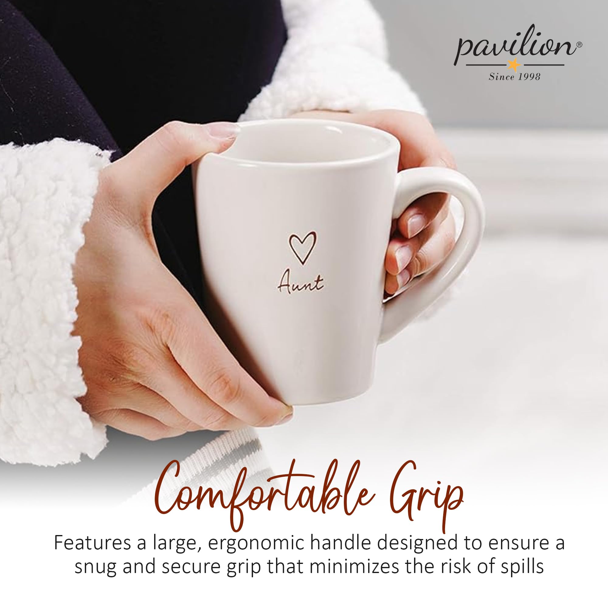 Taza versátil de Pavilion Gift Company para café, té o cacao