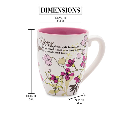 Interior elegante de la taza Nana para una experiencia de beber suave