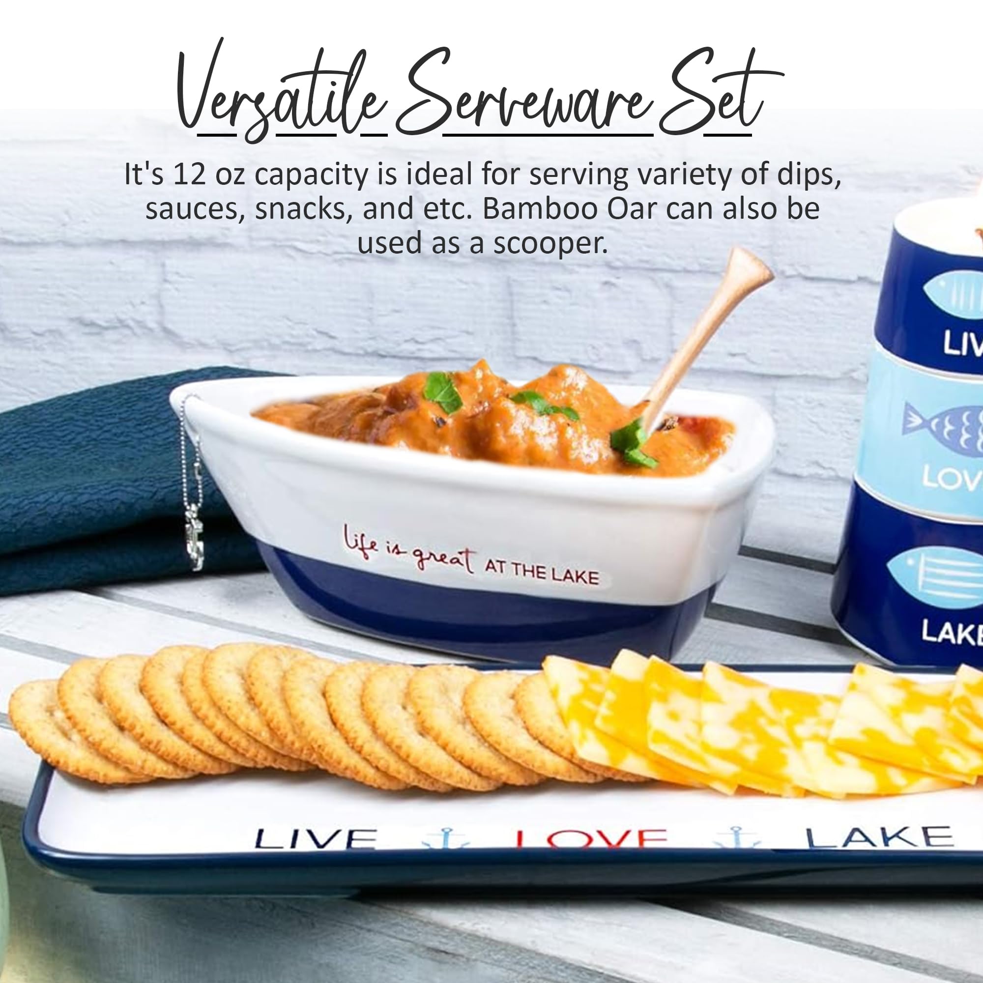 Pavilion Gift Company plato para snacks de 12 oz, útil en reuniones.