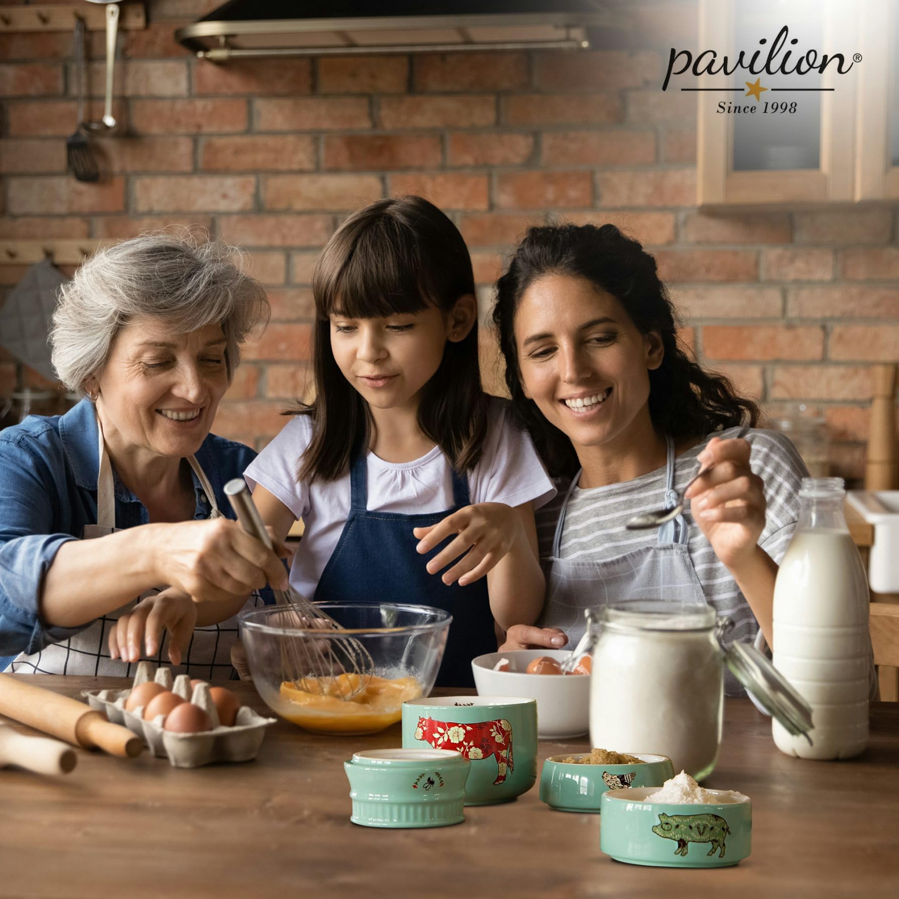 Regalo ideal Pavilion Live Simply, juego de tazas para cocina diaria