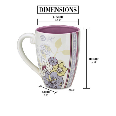 Taza cerámica apta para lavavajillas Pavilion, fácil de limpiar