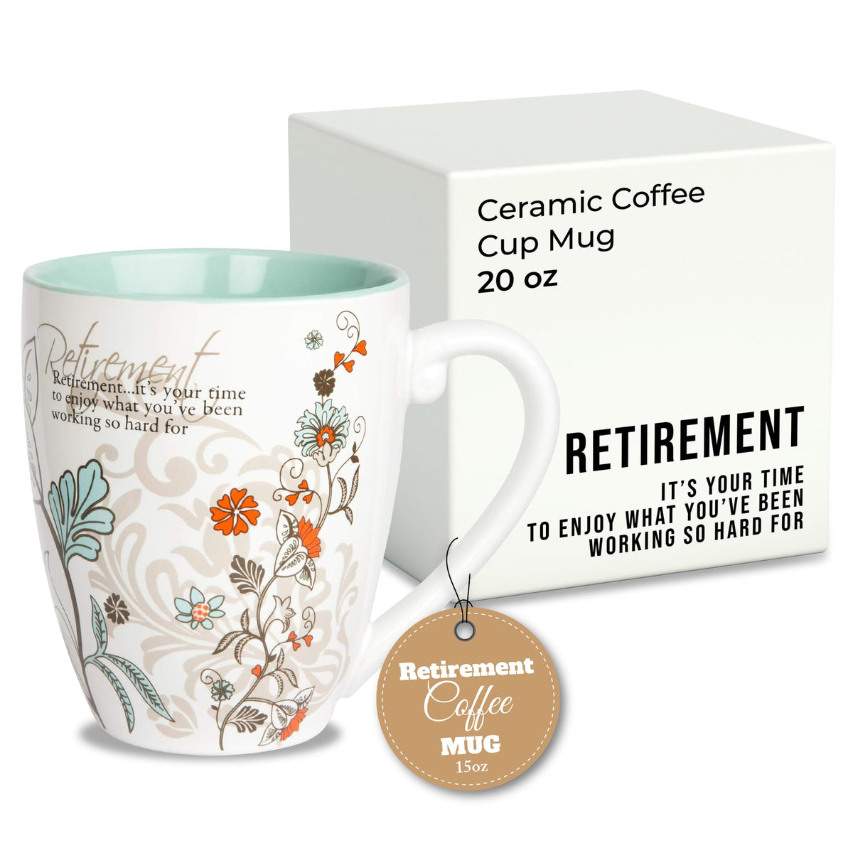 Taza Pavilion con diseño único para jubilación y estilo.
