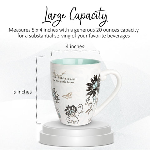 Taza cerámica Pavilion para tía con diseño multicolor duradero