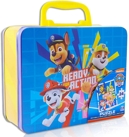 Lonchera Paw Patrol con rompecabezas de 24 piezas para la escuela.