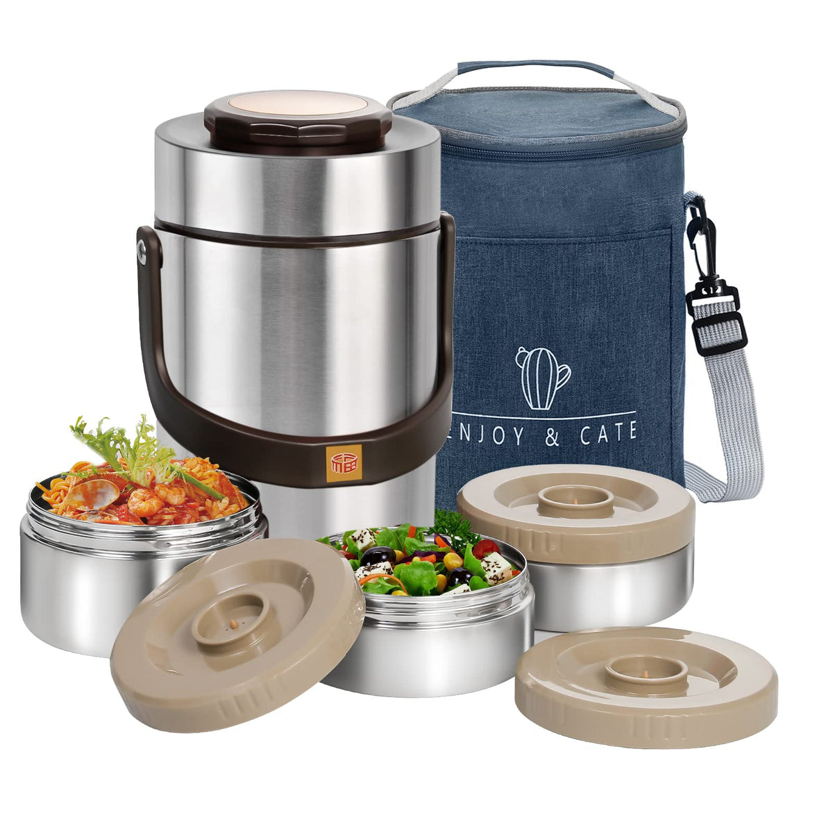 Pawovdeq termo-sopa boca-ancha 67oz: mantiene caliente por horas y facilita rellenar.