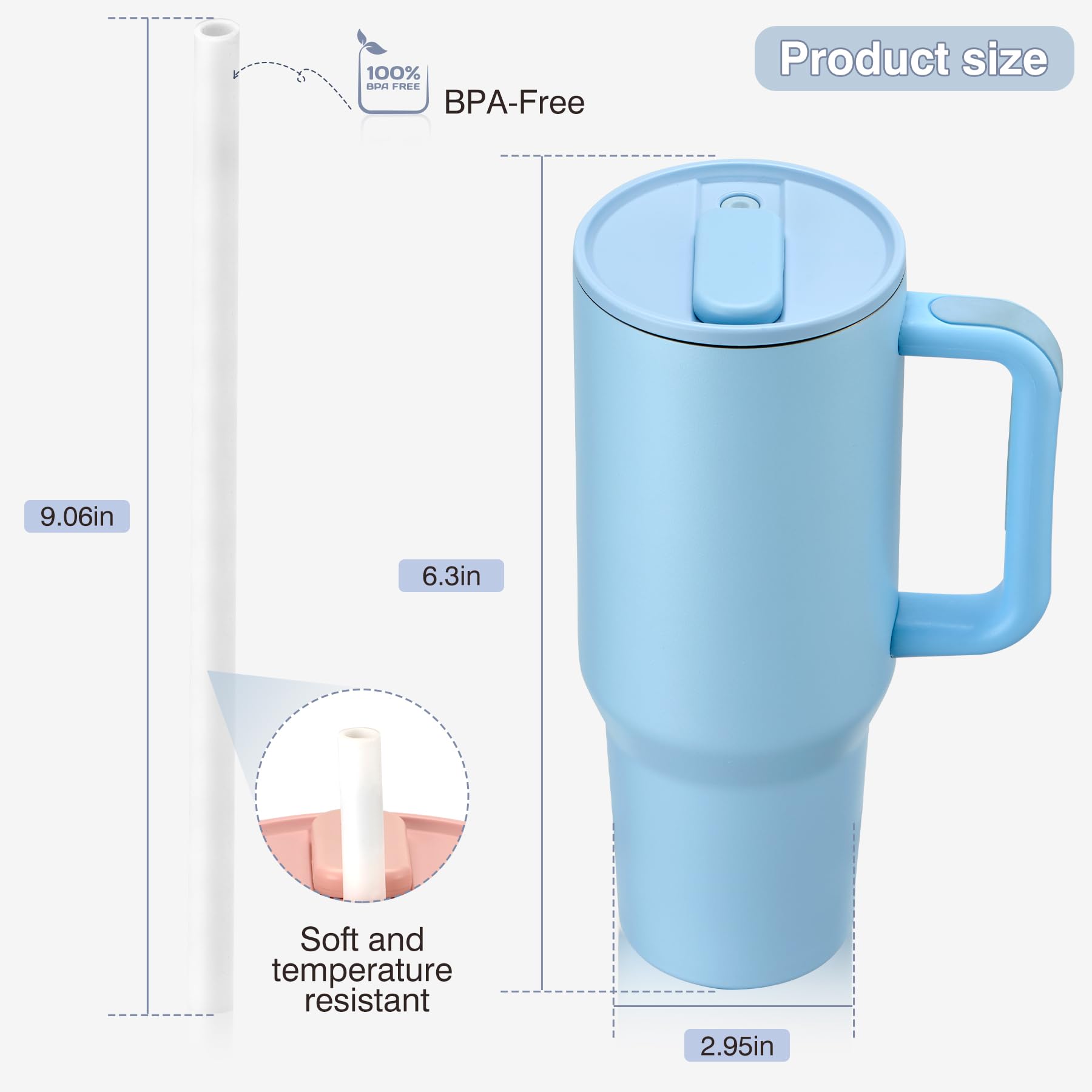 Pawtong 40oz termo de acero inoxidable resistente y duradero.