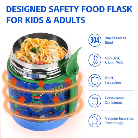 Pawtong termo sin fugas, ideal para mochilas, azul.