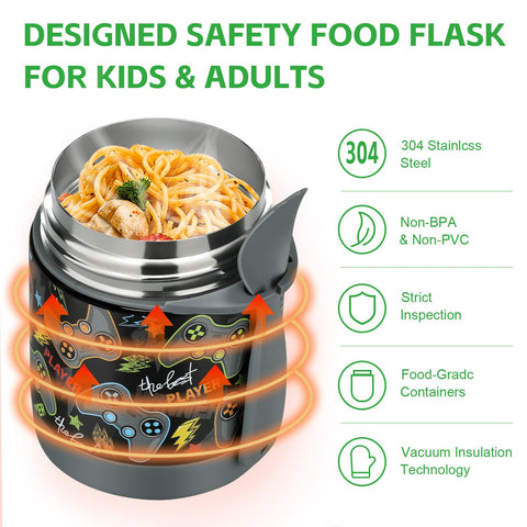 Incluye cuchara plástica para comer fácilmente en la escuela.
