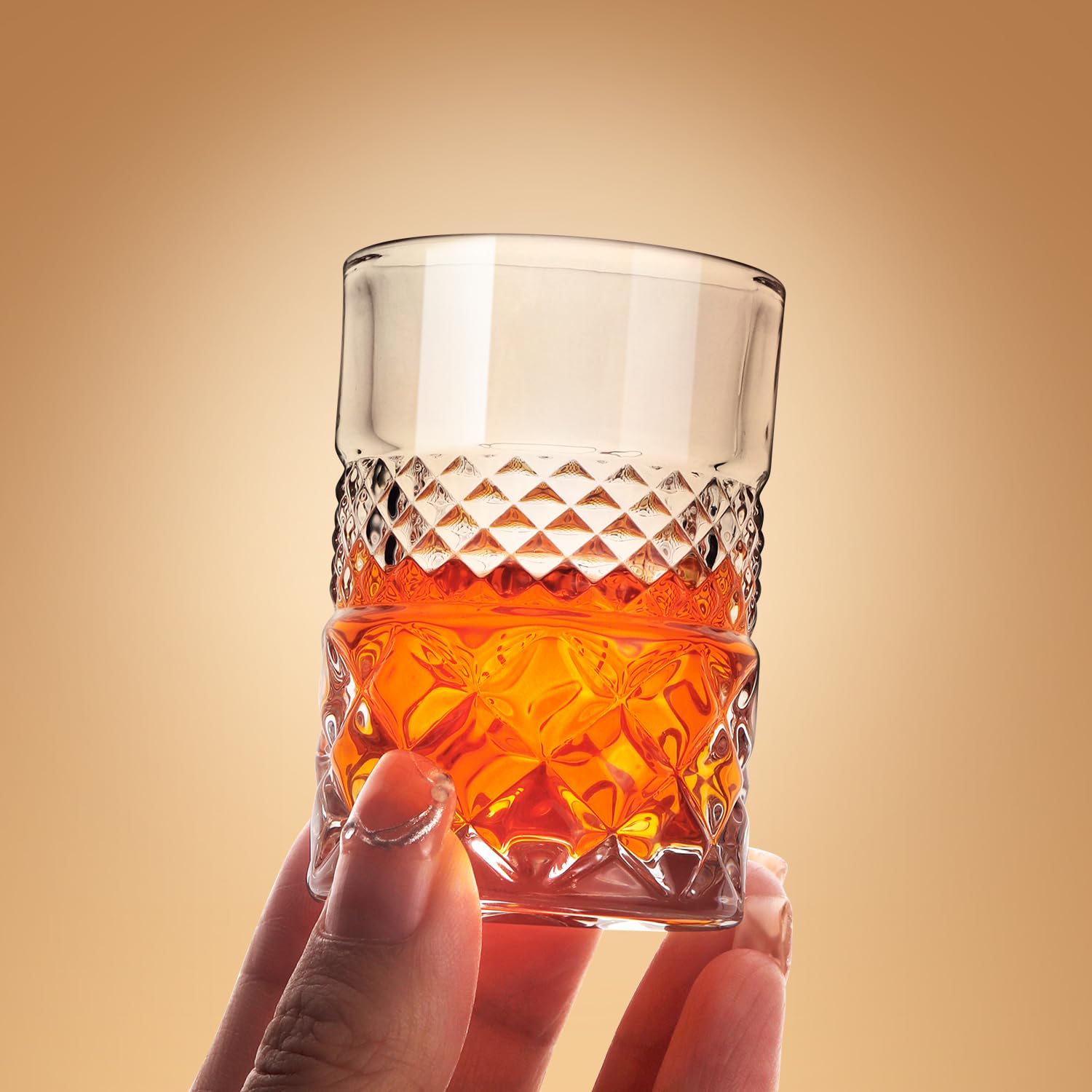 Paysky base pesada vaso-shot cuadrado 2oz, ofrece equilibrio para servir.