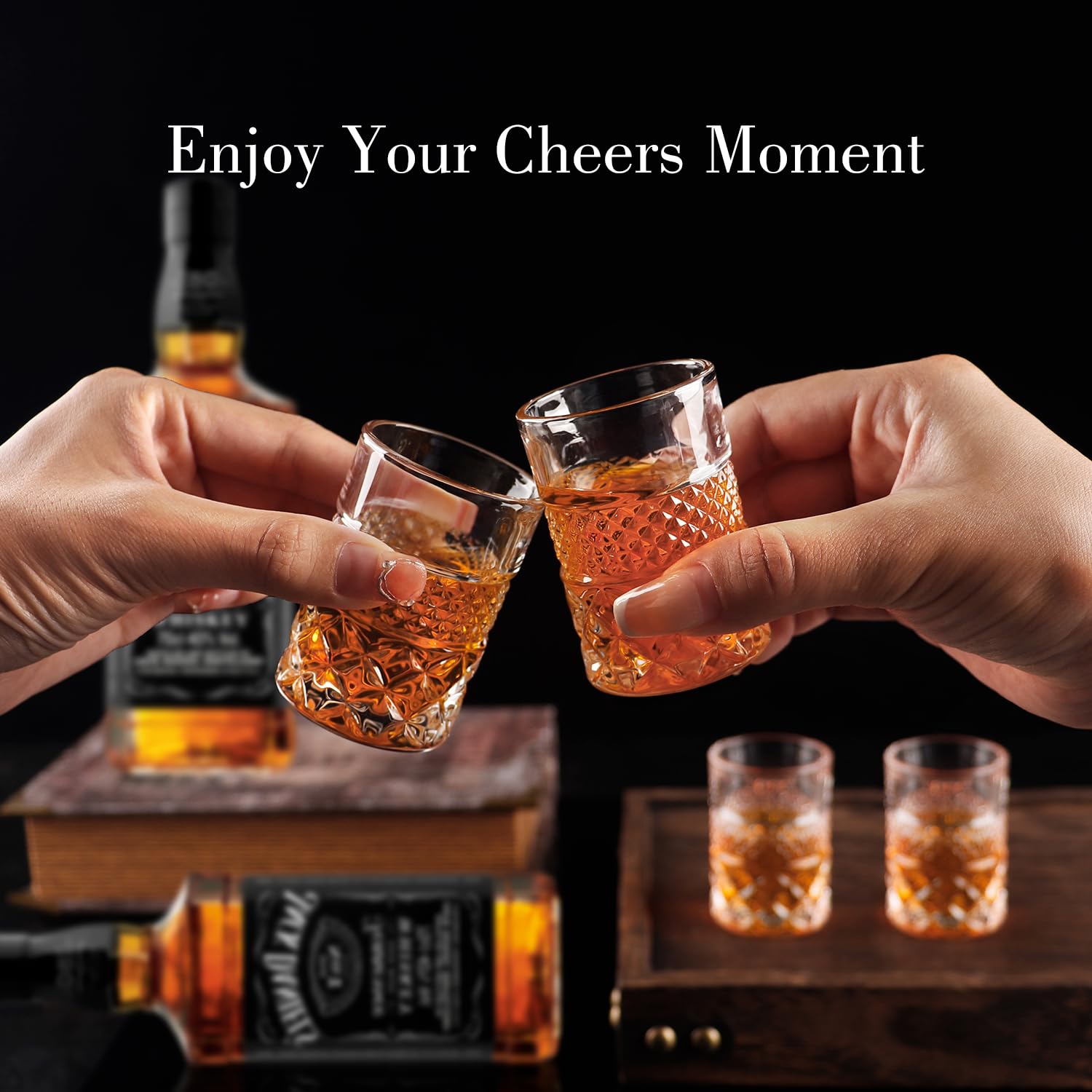 Paysky juego-de-6-vasos-claros-2oz, ideales para degustaciones y brindis.